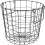 Table Top Metal Wire Mesh Basket With Handle - Black 9