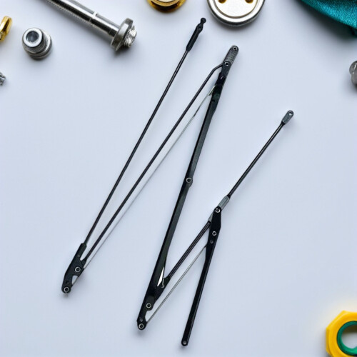 2Set Componenti Riparazione Ombrello Pieghevole Ferro Nero Alta Durata 2