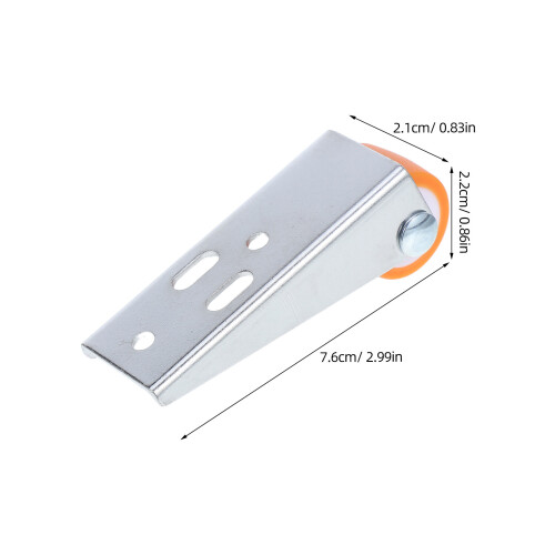 4Pz Porta Inferiore Arancione Nylon Per Armadi E Cancelli 1