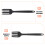 2Pz Forchette Silicone Nera Per Pasta E Sicura 3
