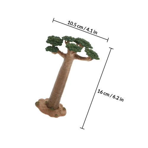 3Pz Albero Per Diorama PVC Caffè Mini Per Decorazioni Creative 1