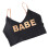 Stylish Letter U-Back Bra Free Size 40-70kg Black 1