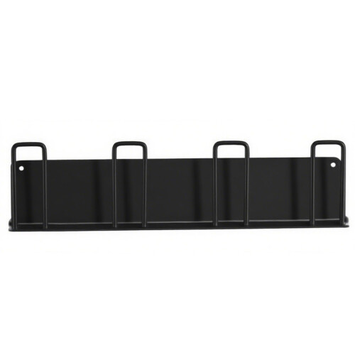 Coffee Maker and Wall Mounted Mug Holder 2 Pack, No Drill 4 Cup Rack, Space Saving Organizer for Kitchen Office Bar Black