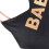 Stylish Letter U-Back Bra Free Size 40-70kg Black 8