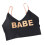 Stylish Letter U-Back Bra Free Size 40-70kg Black 10