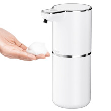Automatic Soap Dispenser Touchless Smart Sensor, 4Level Foaming Control, Rechargeable 350ml Wall Mount White