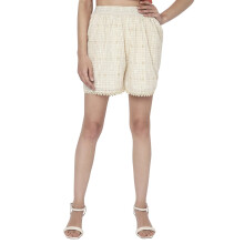 Vero Moda Regular Fit Shorts (10299562_Beige_Xs)
