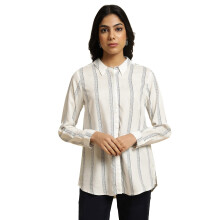 W For Woman Ecru Gedrukt Zomer Shirt_23Few31292-810481_S