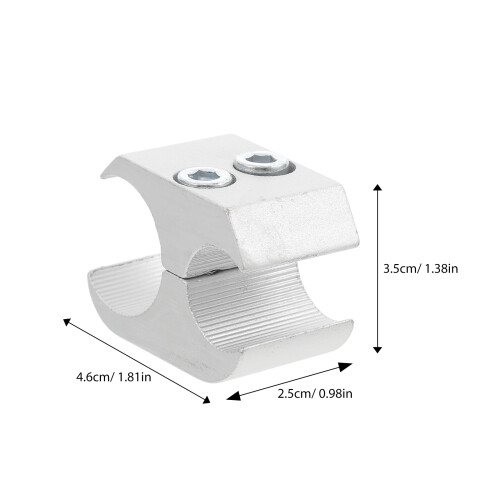 Langlebige Rollstuhl Rohrschelle Silbernem Aluminium Robust 1