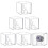 Acrylic Display Case Set for Coins and Rings, Clear Protective Storage Box with Stand, 6 Sets 1