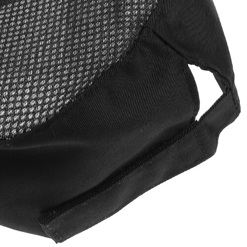 Cappello Chef Nero Classico in Tessuto Lavabile Per Ristoranti 2