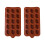 4Pièces Moules Silicone Marron Multi-Usage Pour Fondant 7
