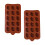 4Pièces Moules Silicone Marron Multi-Usage Pour Fondant 8
