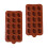 4Pièces Moules Silicone Marron Multi-Usage Pour Fondant 9