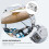 Tom Drum Kit in Ferro Placcato Argento Base Regolabile 4
