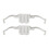 2PCS Brake Pad Retainer Clip 34116798879 for E81 16