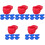 60Pcs Creative Plastic Dessert Bowls Ice Cream Holder Hat Shape 2