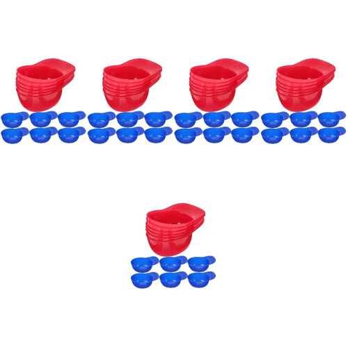 60Pcs Creative Plastic Dessert Bowls Ice Cream Holder Hat Shape 2