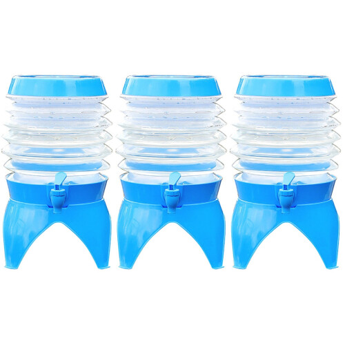 3Pièces Seau Pliable PP Résistant Pour Camping 2