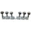 6pcs Chrome 6R Guitar Tuning Pegs for TL Guitars - Enhanced Stability A 1