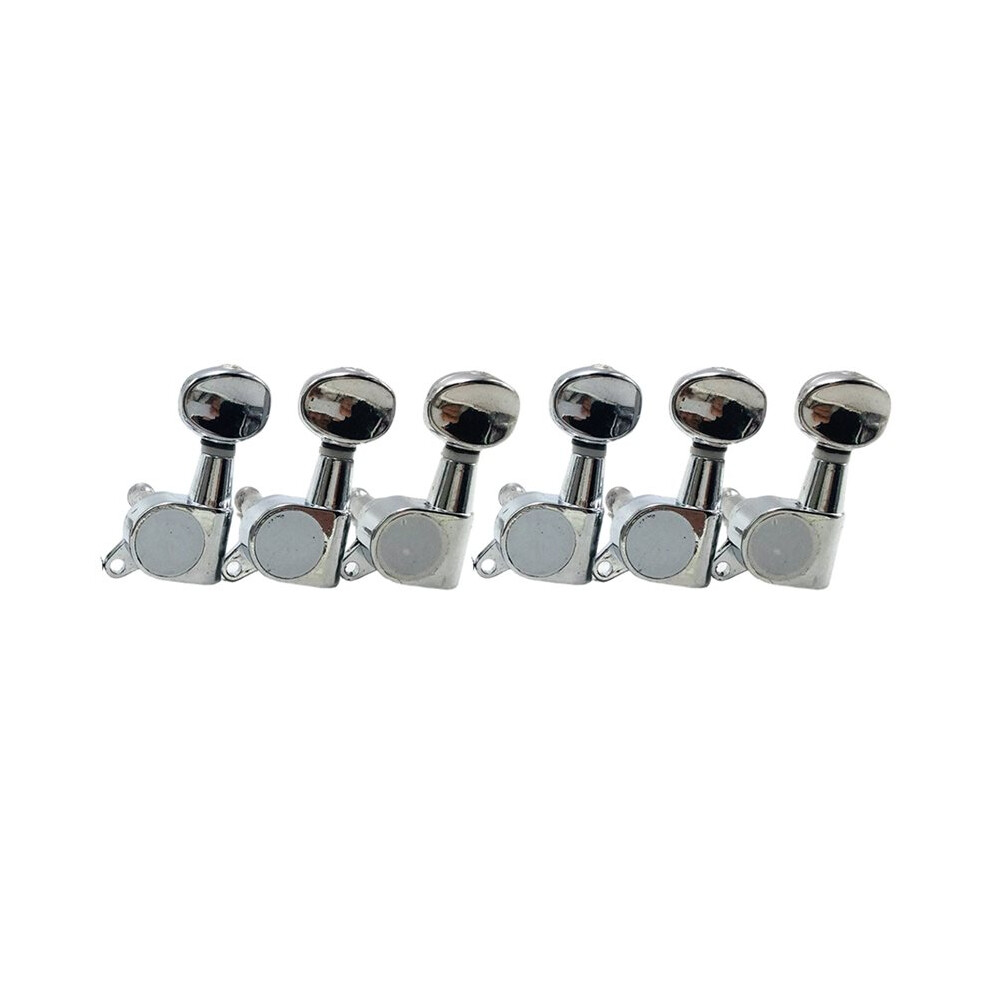 6Pcs Chrome 6R Guitar Tuning Pegs For Tl Guitars - Enhanced Stability C 6033652606775