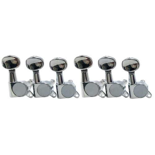 6pcs Chrome 6R Guitar Tuning Pegs for TL Guitars - Enhanced Stability B