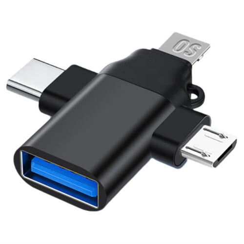 3-in-1 OTG Adapter for Type-C Micro  Adapter USB 3.0 Camera Adapter Converter for Smartphone USB Flash Drive