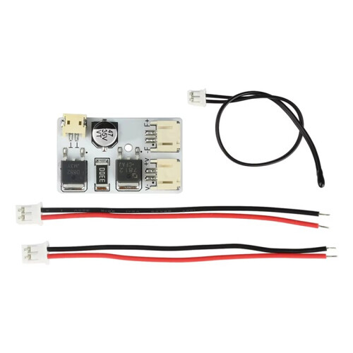 Fan Temperature Control Board Automatic Fan Controller LED Fan Speed Controller  12-32V to 12V Step-Down with Cable