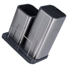 Portacoltelli da Cucina, Organizer Universale In Acciaio Inossidabile per Più Coltelli e Forbici - Resistente, Salvaspazio Sul Piano di Lavoro.