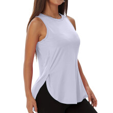 Women's Workout Racerback Loose Fit Sleeveless-lightpurple L