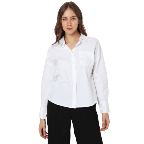 Vero Moda Slim Fit Shirt (10298229_Wit_M)