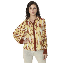 Vero Moda Dames Regular Fit Shirt (10299308-Yolk Yellow_Yolk)