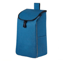 Shopping Trolley Replacement Bag A, 37L Large Waterproof Oxford Cloth Foldable Cart Bag with Side Pockets