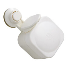 LIFKOME Wall Mounted Soap Dispenser with Suction Cup, Tool Installation Shampoo Dispenser for Bathroom