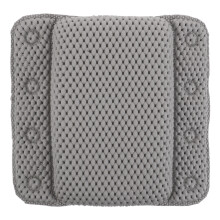 Ergonomisches 1PVC- -Badkissen Mit Rutschfesten Saugnäpfen, Grau