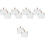 10Pièces Conteneur Café Sucre Ps Transparent Couvercle Chic 3