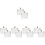 10Pièces Conteneur Café Sucre Ps Transparent Couvercle Chic 4