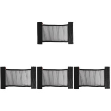 4St Auto Laadnet Zwart Oxford Stof Elastisch Voor Bagage En Suv Trunk