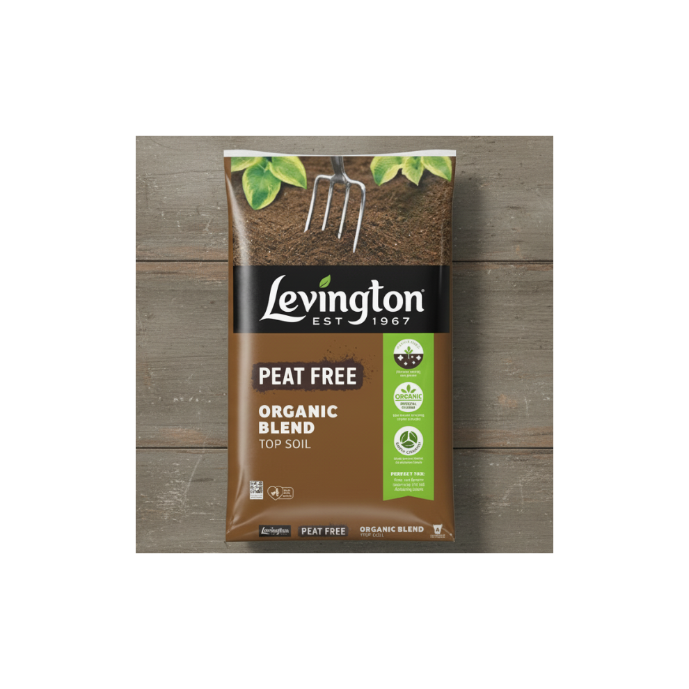 Levington Peat Free Organic Top Soil 60L Bag