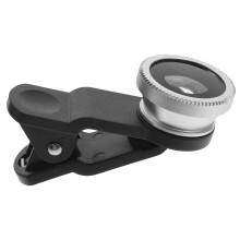 3 in 1 Phone Camera Lens Kit, Super Wide Angle Macro and Fisheye ClipOn Lens for Smartphone Photography