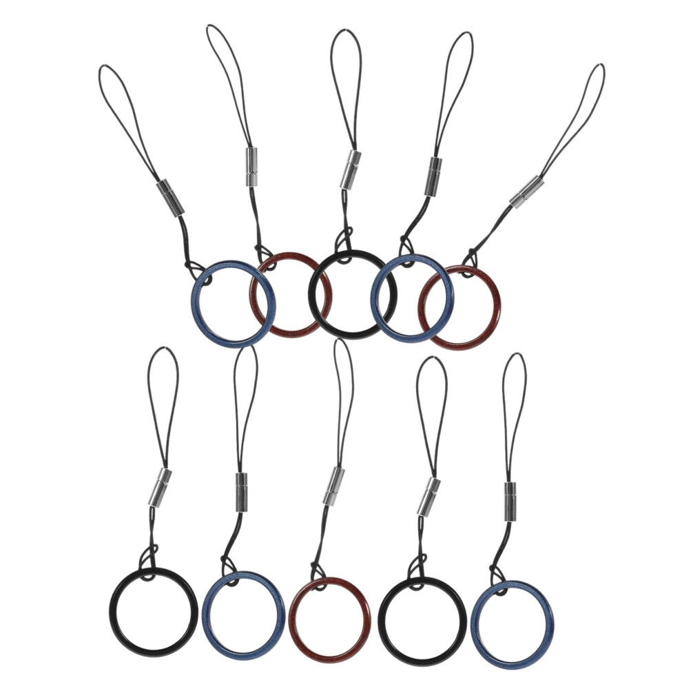 10 Pack Detachable Metal Finger Phone Lanyards With Ring And Wrist Strap For Secure Grip And Multidevice Use 9092120384529
