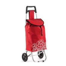 Foldable Shopping Trolley with Wheels, Large Capacity Stair Climbing Grocery Cart with Cooling Bag