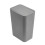 Small Bathroom Trash Can with One‑Click Popup Lid, Slim Space‑Saving Design, Modern Gray Plastic 1