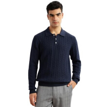 Thomas Scott Herre | Regular Fit | Langærmet | Selvdesign | 100% Bomuld | Knaplukning | Polo Krave | T-Shirt