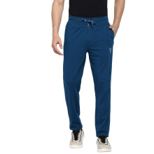 Van Heusen Athleisure Heren Trackpants - Katoenrijk - Slimme Technologie, Gemakkelijke Vlekverwijdering, Antistatisch_50052_Diep Oceaan_L