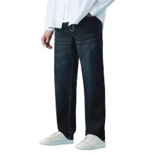 The Souled Store Straight-Fit Denim: Urban Blue Mænd & Drenge, Mørkeblå Vasket, Letvægts