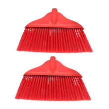 2pcs Broom Replacement Head Set Durable Plastic for Efficient Floor Cleaning and Pet Hair Removal