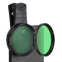 52mm Phone Camera Lens ClipOn Polarizing Filter Green CPL Lens for Smartphone and DSLR