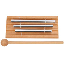 Three Tone Meditation Chimes Energy Chime Set with Clear Sustained Tones for Yoga, Prayer, Relaxation