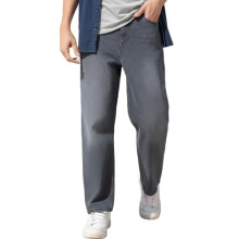 Urbano Fashion Ανδρικά Γκρι Χαλαρά Τζιν Μη Ελαστικά (Jeanlswhsk-Mgrey-30)